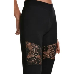 Urban Classics Laces Inset - Legginsit, black