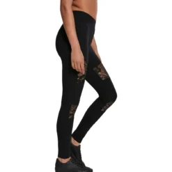 Urban Classics Laces Inset - Legginsit, black
