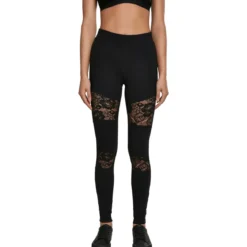 Urban Classics Laces Inset - Legginsit, black