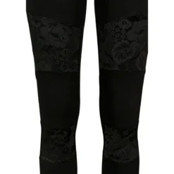 Urban Classics Laces Inset - Legginsit, black