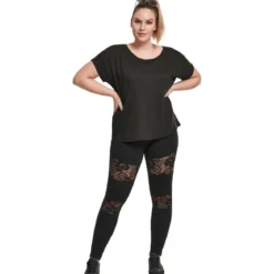 Urban Classics Laces Inset - Legginsit, black
