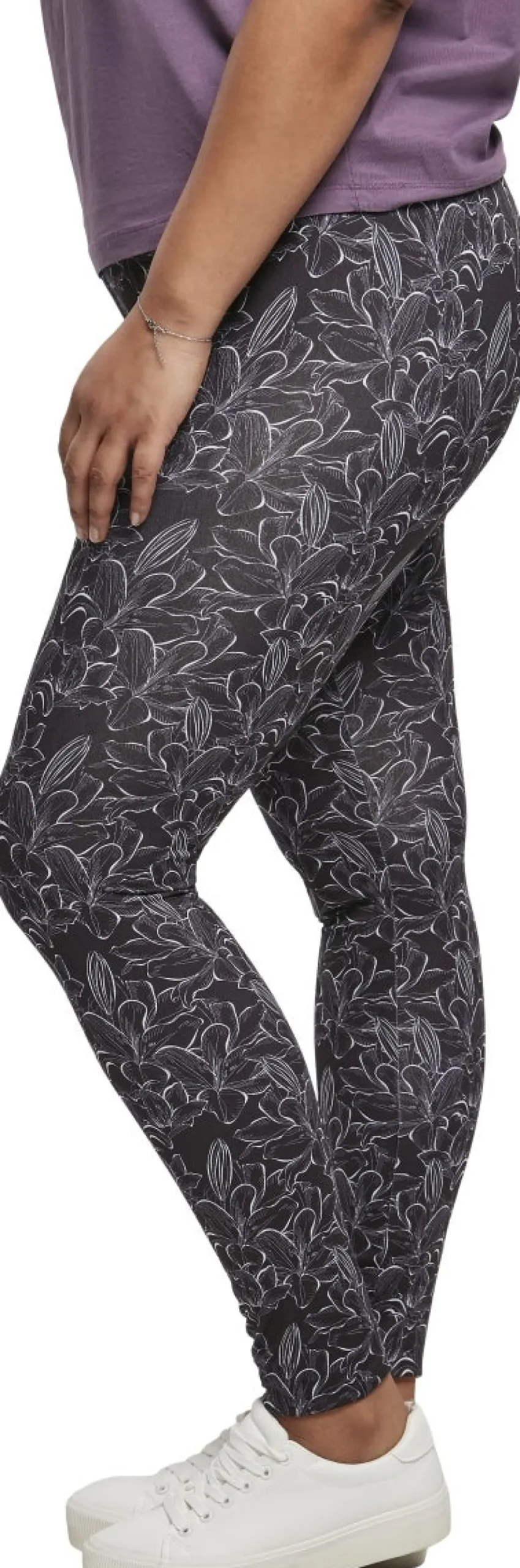 Urban Classics Ladies AOP - Leggingsit, hibiscus