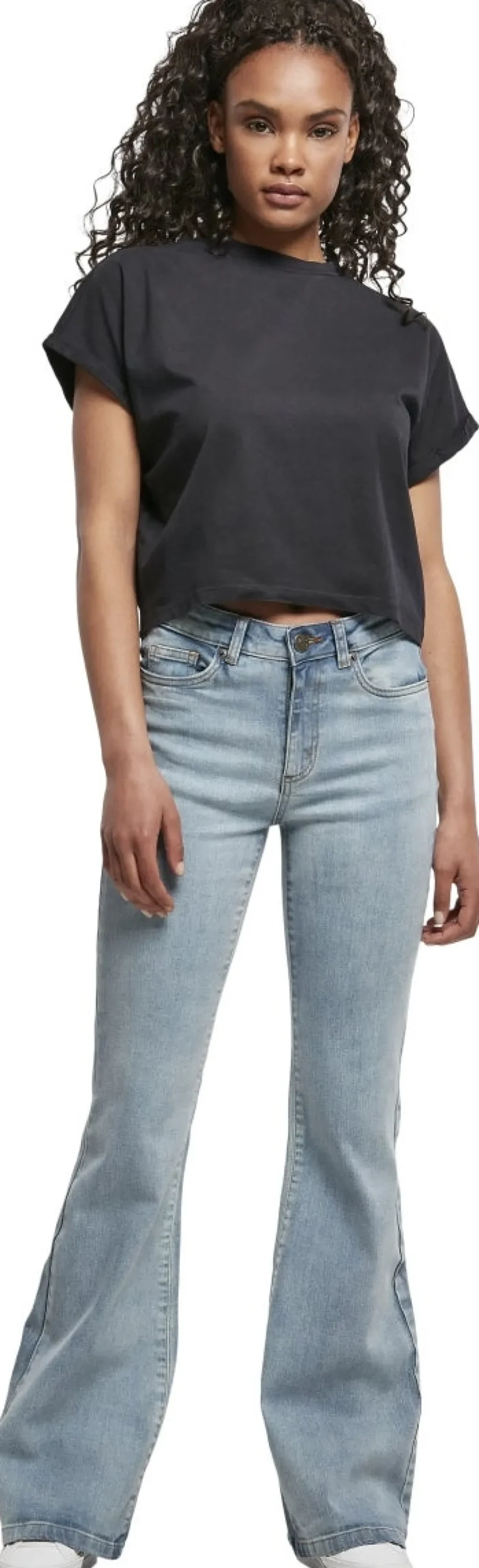 Urban Classics Ladies High Waist Flared - farkut