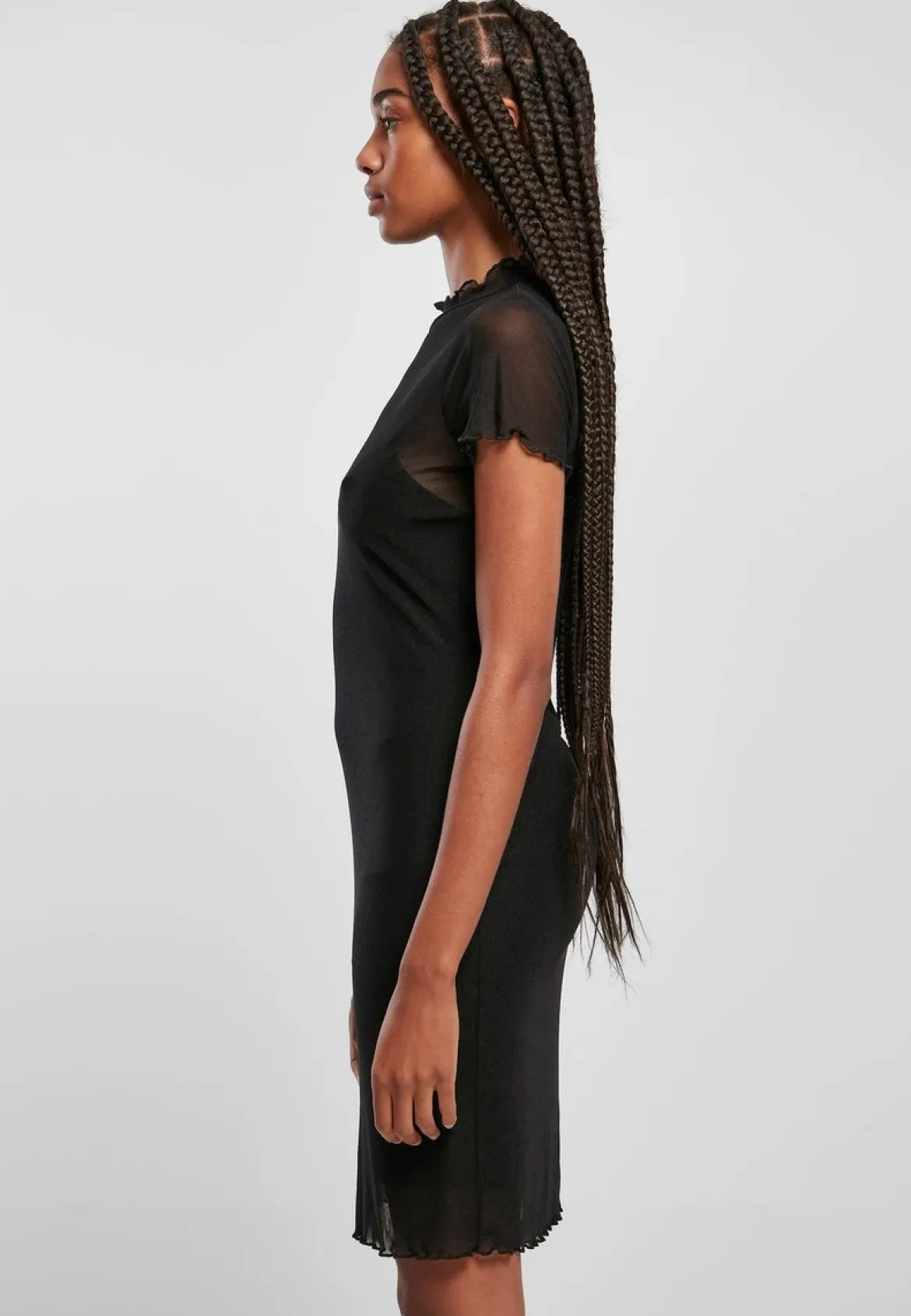 Urban Classics Ladies Mesh Double Layer - mekko