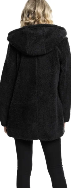 Urban ClassicsLadies Sherpa Jacket - Naisten välikausitakki, musta