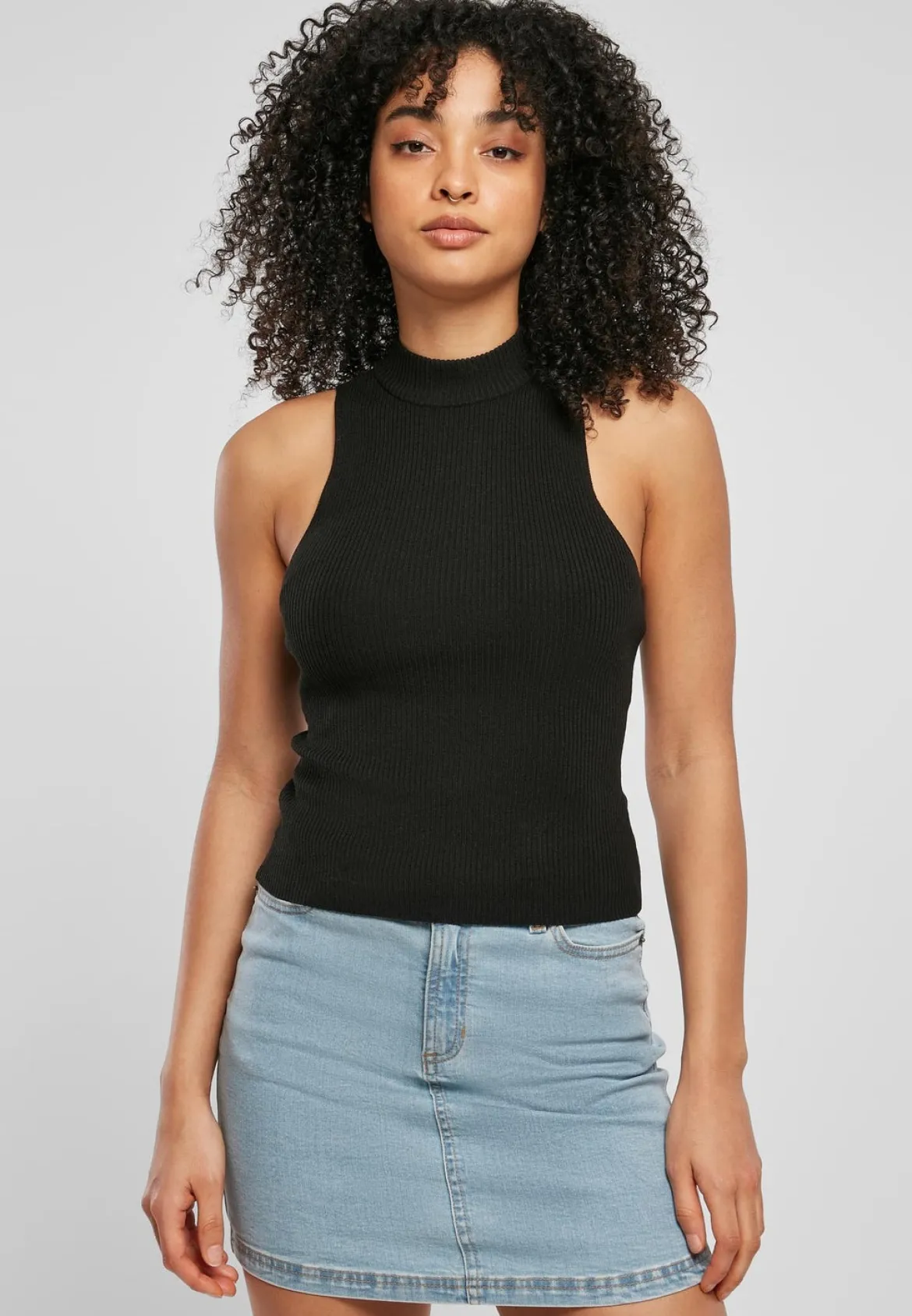 Urban ClassicsLadies Short Rib Knit Turtleneck - toppi