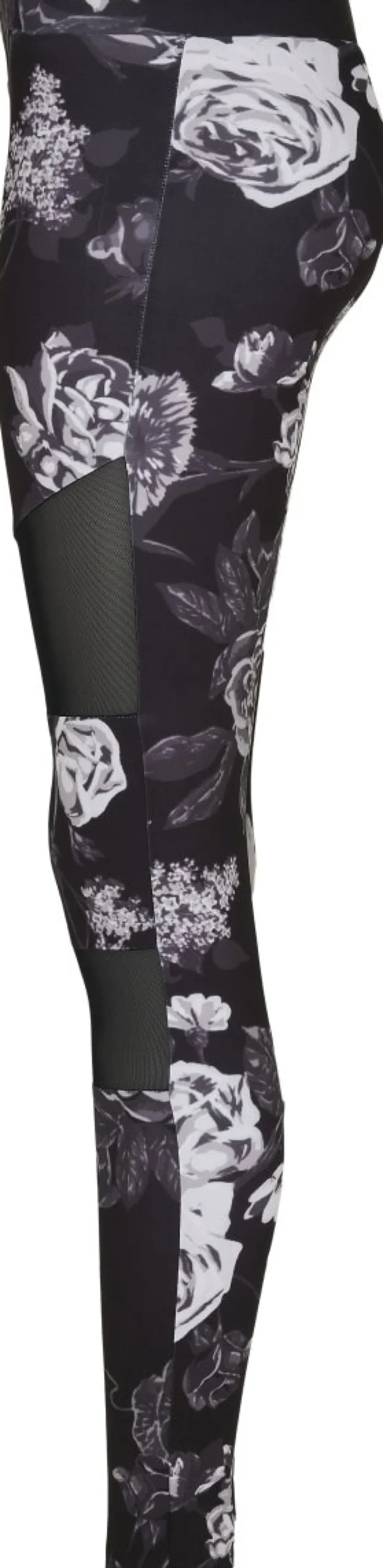 Urban Classics Ladies Tech Mesh AOP - Leggings, darkflower