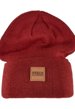 Urban Classics Leatherpatch Long - Pipo, burgundy