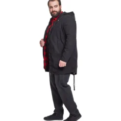 Urban Classics Light Cotton Parka - Välikausitakki, musta