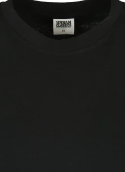 Urban Classics Organic Oversized Slit - Naisten T-paitamekko, musta