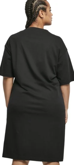 Urban Classics Organic Oversized Slit - Naisten T-paitamekko, musta