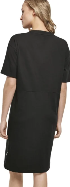 Urban Classics Organic Oversized Slit - Naisten T-paitamekko, musta