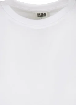 Urban Classics Organic Oversized Slit - Naisten T-paitamekko, valkoinen