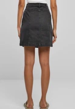 Urban Classics Organic Stretch Button Denim - Farkkuhame, black