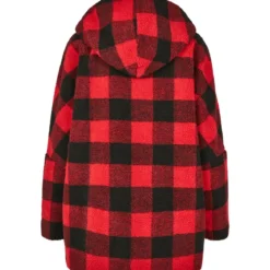 Urban Classics Oversize Check Sherpa - Välikausitakki