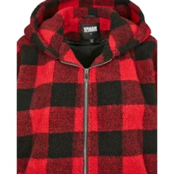 Urban Classics Oversize Check Sherpa - Välikausitakki