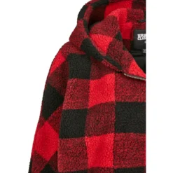 Urban Classics Oversize Check Sherpa - Välikausitakki