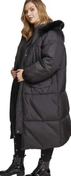 Urban Classics Oversize Faux Fur Puffer - Naisten talvitakki