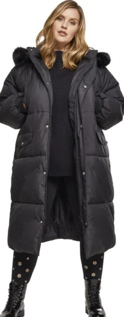Urban Classics Oversize Faux Fur Puffer - Naisten talvitakki