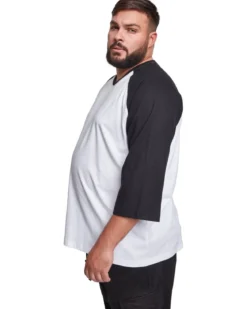 Urban Classics 3/4 - Paita, wht/blk