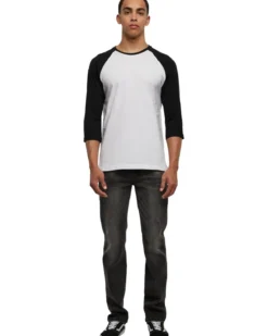 Urban Classics 3/4 - Paita, wht/blk