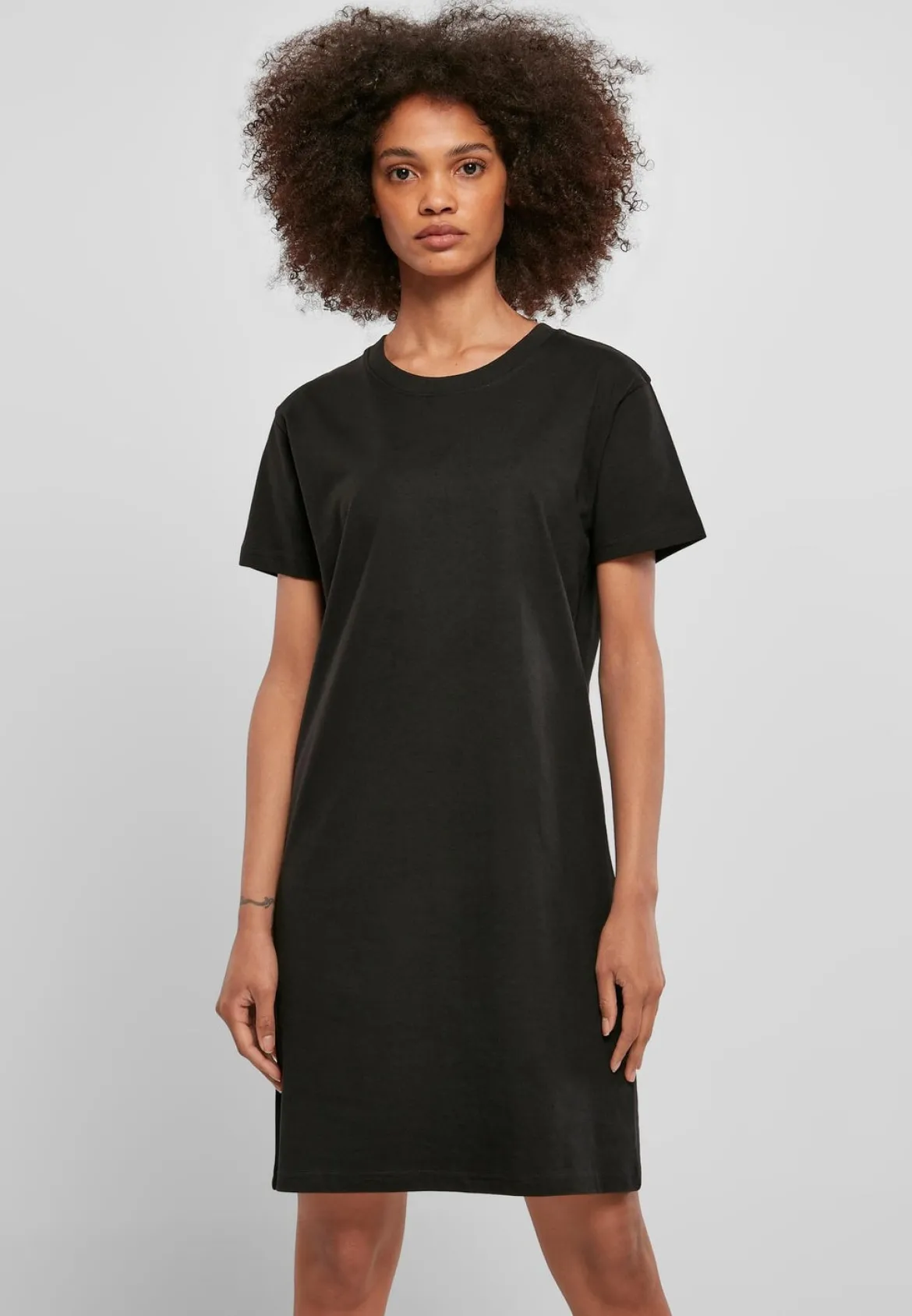 Urban Classics Recycled Cotton Boxy Tee - Naisten mekko, musta