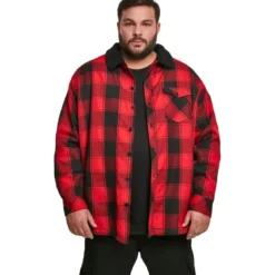 Urban Classics Sherpa Lined Shirt Jacket - Paitatakki