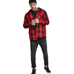 Urban Classics Sherpa Lined Shirt Jacket - Paitatakki