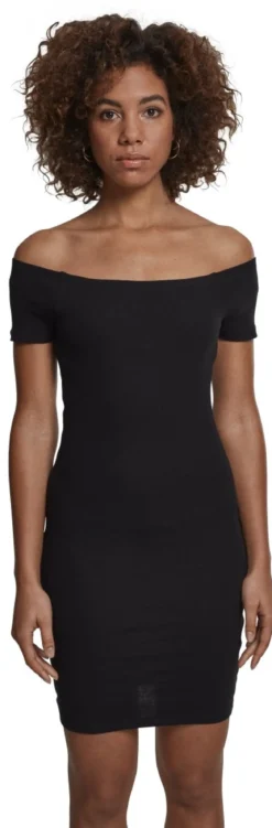 Urban Classics Shoulder Rib - mekko, musta