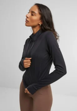 Urban Classics Sports Jacket Slim - Naisten treenitakki, musta