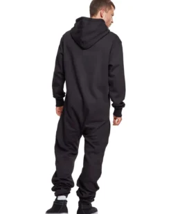Urban Classics Sweat Jumpsuit - Miesten Collegehaalari, musta