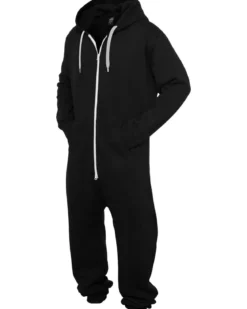 Urban Classics Sweat Jumpsuit - Miesten Collegehaalari, musta