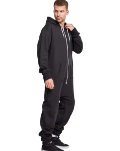 Urban Classics Sweat Jumpsuit - Miesten Collegehaalari, musta