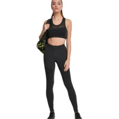 Urban Classics Tech Biker - Leggingsit, musta