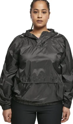 Urban Classics Transparent Light PullOver - Tuulitakki, Black