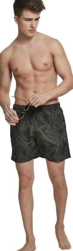 Urban Classics - Uimashortsit, palm Olive