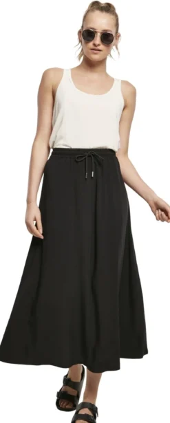 Urban Classics Viscose Midi - Hame, Black