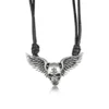 Valkomessinki kaulakoru - Winged skull