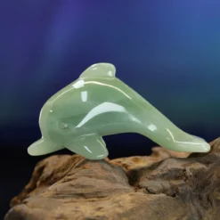 Vihreä aventuriini Delfiini 7,5cm