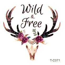 Wild & Free - siirtotatuointi