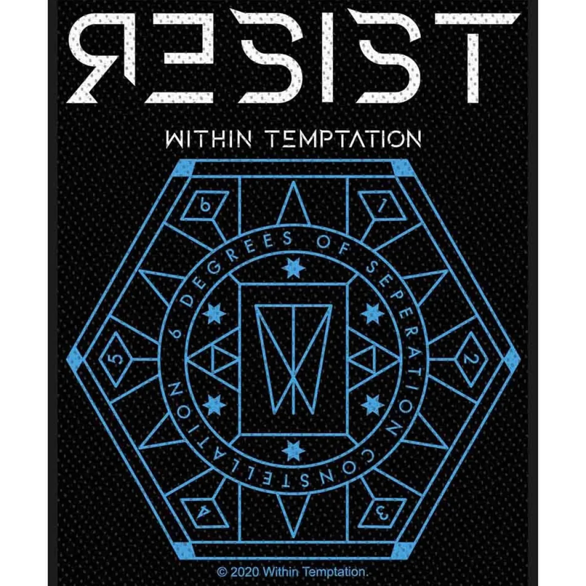 Within Temptation Resist Hexagon - Kangasmerkki